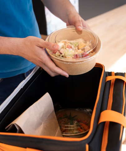 Food Delivery and Serve Inside your company and 
Preparation outside